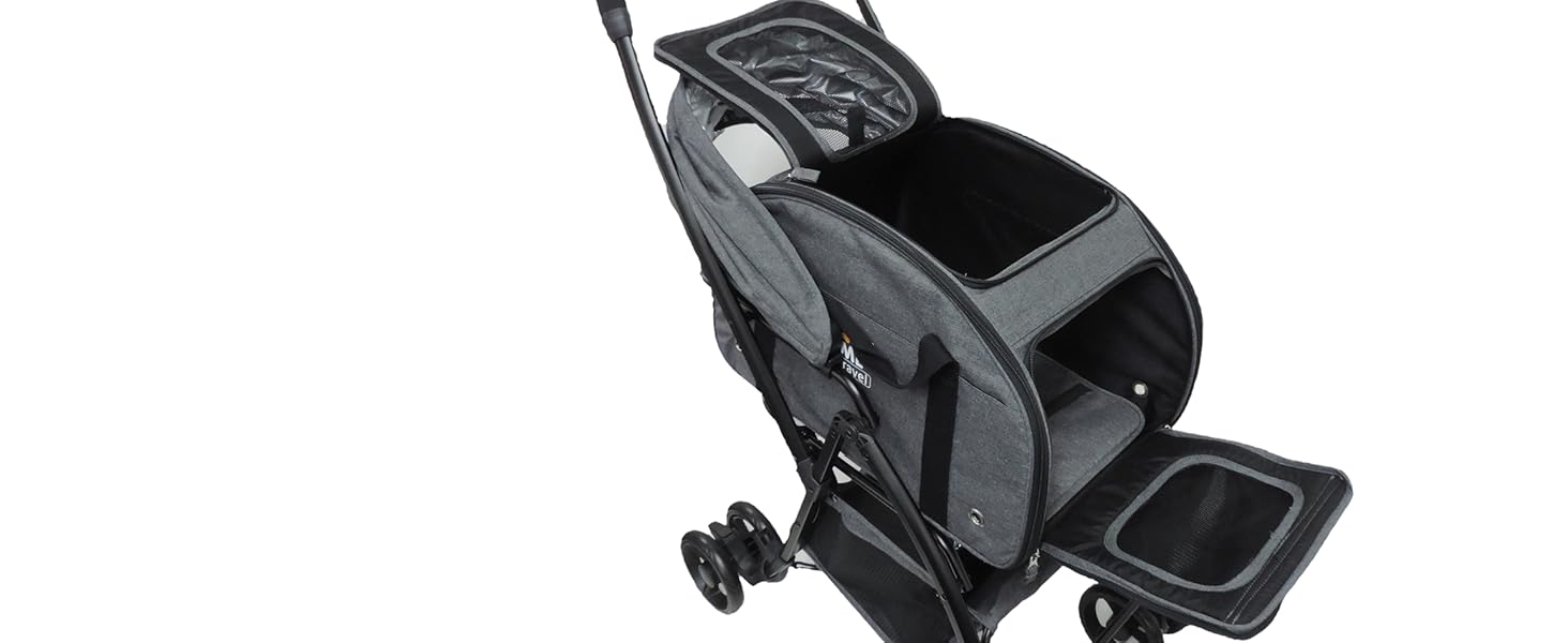 Транспортна система для тварин EzTravel - переноска з шасі