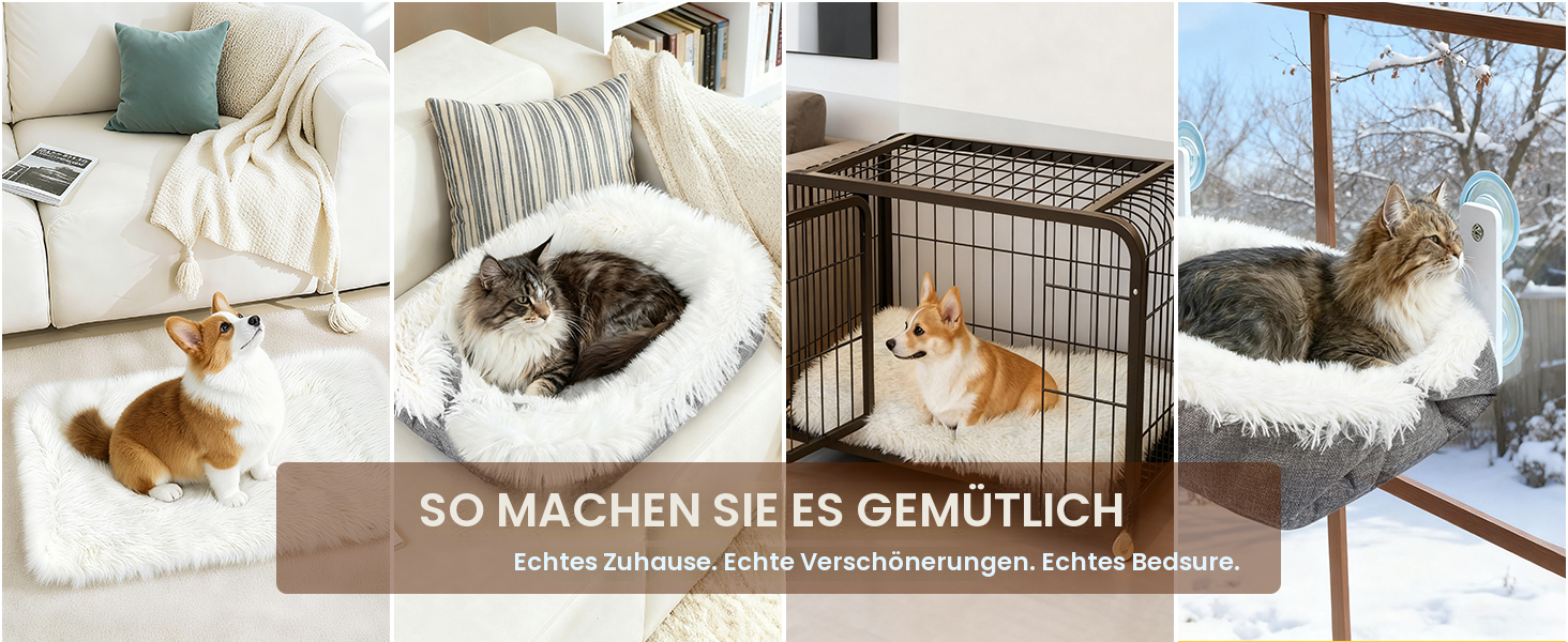 М'яке ліжко для котів, 60x45 см, плюшеве, для котів та маленьких собак, 2 в 1, тепле гніздо, ліжко-мішок, ковдра для котів, миється, розмір 91x71x3 см