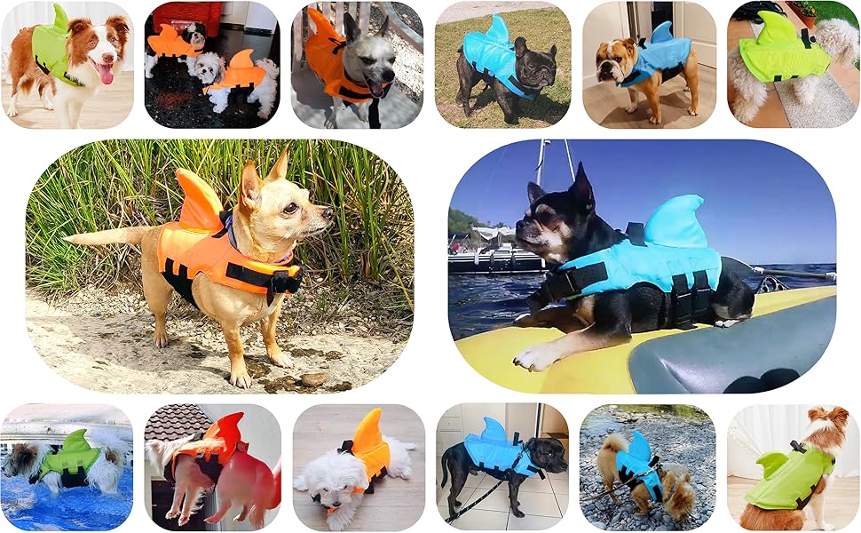 Спасальний жилет для собак FONLAM - помаранчевий, розмір S