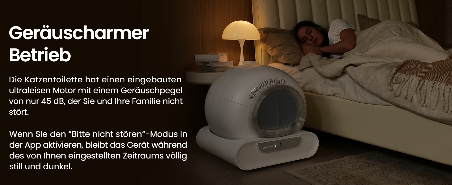 Автоматичний лоток для котів LELO PAWS, 65л, самоочищення, з контролем запаху, керування через APP, електричний, XXL, для кількох котів, білий