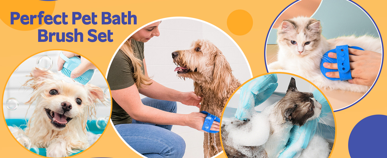 Набір для догляду за собаками та котами 13 предметів: триммер для кігтів, пилка, гребінець для видалення ковтунів, щітка для миття та скребок для шампуню, аксесуари для догляду за шерстю