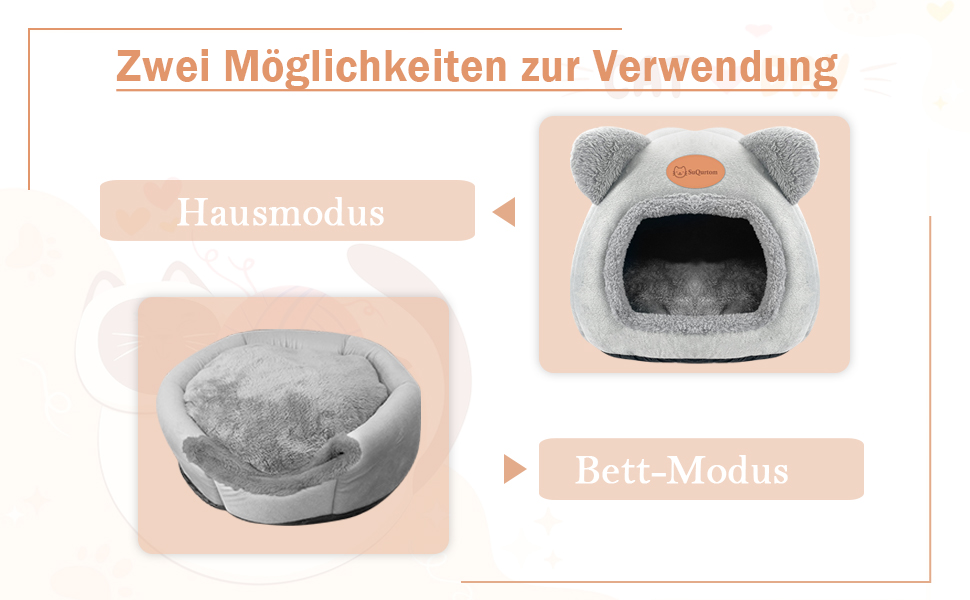 Кігтеточка-будиночок для котів, м'яке ліжко-хатинка, тепле затишне місце для сну, сірий колір