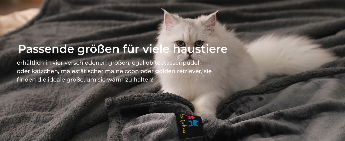 Водонепроникний килимок для собак Luciphia, плюшевий, з флісу, для дому та вулиці, захисний для дивану, ліжка, автокрісла, меблів, сірий, розмір L (145 x 165 см)