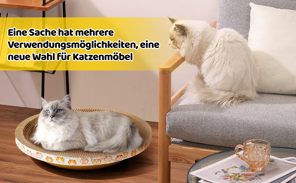 Котячий когтеточка з картону овальної форми, іграшковий центр для котів, 57 см