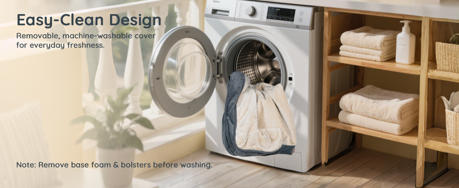 Ортопедичне ліжко для собак BELLA & PAL, 71x59 см - зручне собаче ліжко з ефектом пам'яті, водовідштовхувальний вкладиш, знімний фланелевий чохол, неслизьке дно, сіре