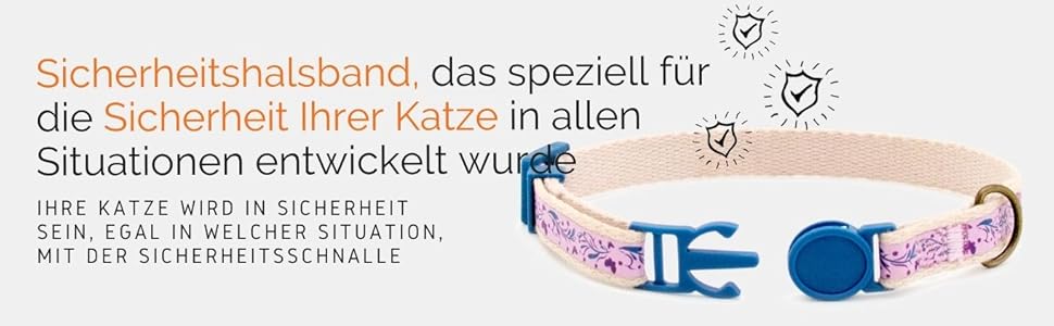 Набір ошейників для котів Pettsie та браслети дружби, безпечний дизайн з м'якої бавовни, D-подібне кільце для аксесуарів, регульований розмір 19-29 см (12,7-20,3 см, фіолетовий)