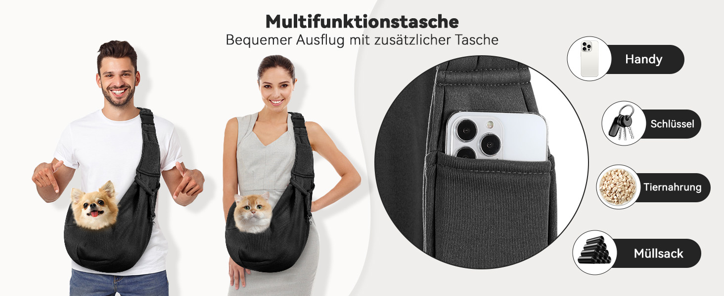 Pawaboo Сумка-переноска для собак та котів, блакитна, до 5.5 кг