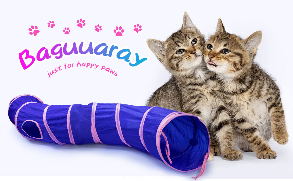 Туннель для котів, іграшка-труба, складаний тунель для кошенят, цуценят, кроликів. 3 шт. блакитний