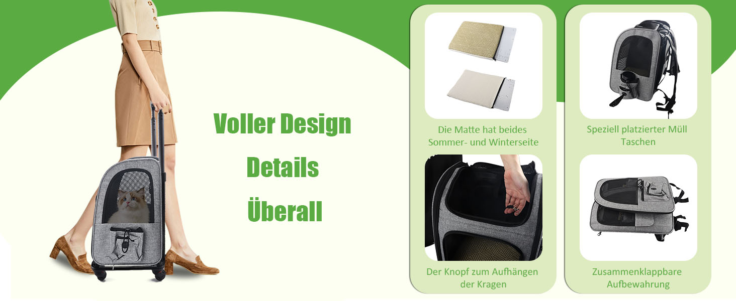 Рюкзак-переноска для котів та цуценят Stil, розширюваний, з колесами, велике об'єм, дихаюча сітка, високий комфорт, оксфордська тканина