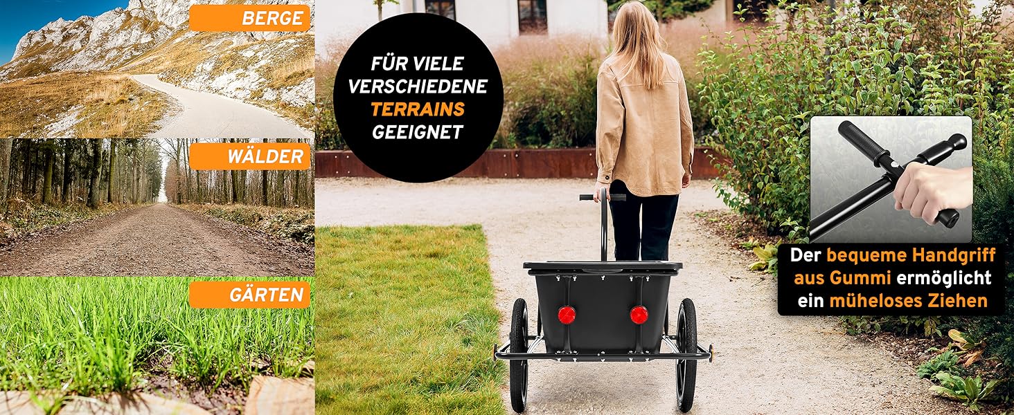 Причіп для велосипеда SAMAX Mountain 90л, 80кг з захисним тентом та з'єднувальною схемою