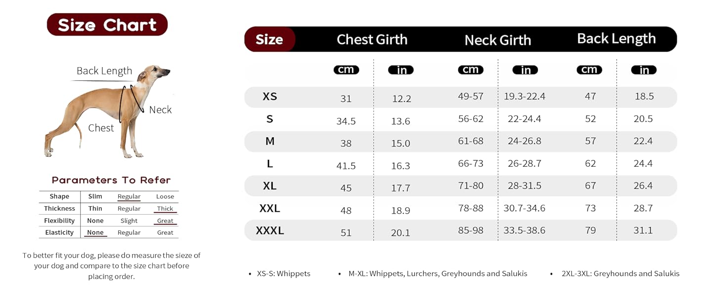 Зимовий теплий дощовик для собак Віндхунд (Whippet) - червоний, з відбиваючими смугами