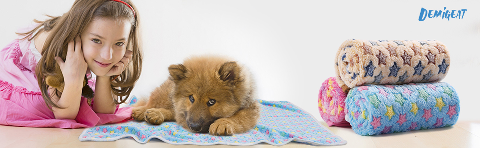 М'яка ковдра для собак та котів Demigeat, 3 шт. - тепла та зручна ковдра для лежанки, переноски, подорожей. Підходить для маленьких та середніх тварин.