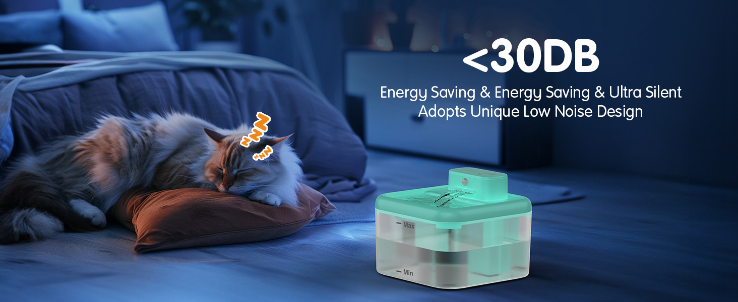 Трубочка для котів RUXAN, 2L, тихий фонтанчик з батарейкою, 2200mAh, з датчиком руху, 3 режими, для котів та собак, білий (блакитний, поліпропілен (PP))