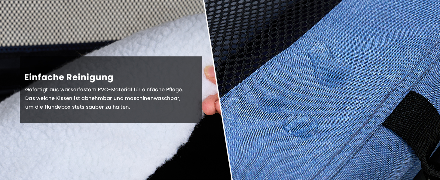 Складана переноска для собак та котів Gardner Pet Hundebox, 66x48x48 см, сіра. Підходить для тварин до 15 кг. З ручками та ковдрою.