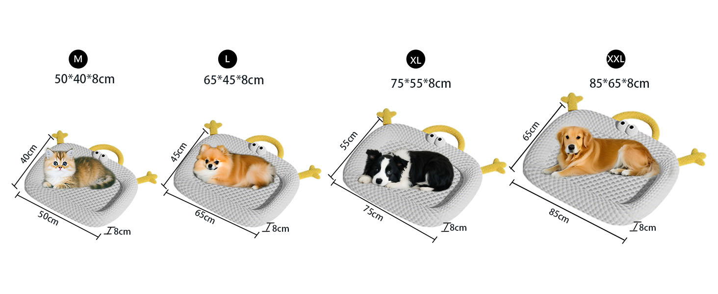 Охолоджуючий лежак для собак Marchul, літня килимкова підстилка для котів, підстилка для домашніх тварин для котів та собак, 75x55 см, лежак для вольєру з антиковзким дном, підстилка для сну домашніх тварин для дому та подорожей XL 55*75CM