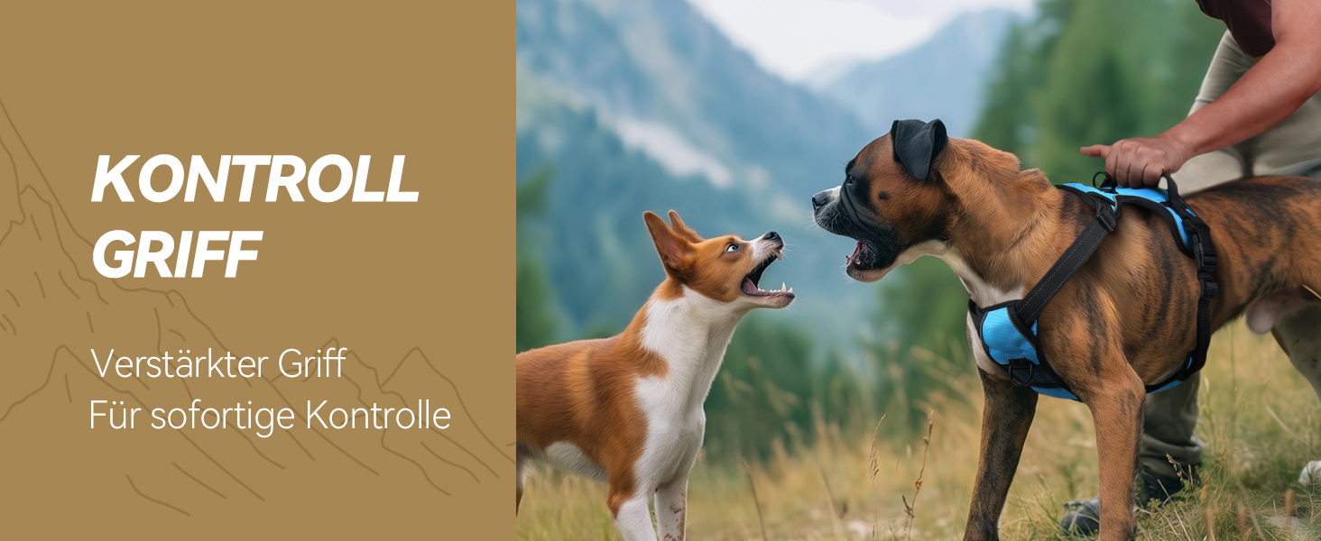 Шлейка для собак VIVAGLORY Easefit, антинатяжна з ручкою, для тренувань та прогулянок, з м'якою підкладкою, анти-вислизання, для собак середніх розмірів, червона, обхват грудей 51-74 см