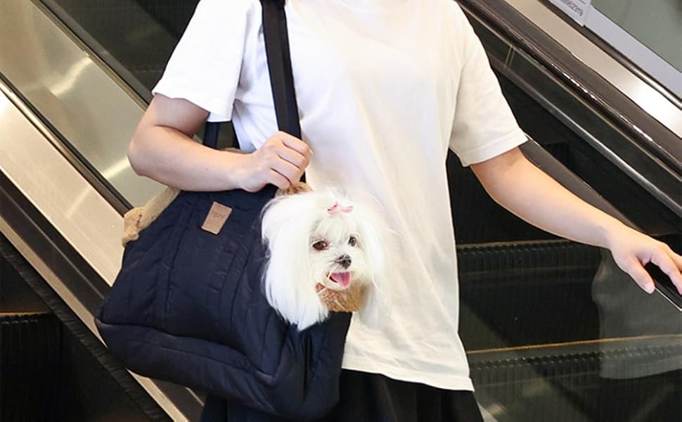 Сумка-переноска для собак до 7.5 кг, флісова, тепла, для цуценят, для собак та котів - сумочка-переноска з регульованим плечовим ременем та сумкою для зберігання (Сірий, Як на фото)