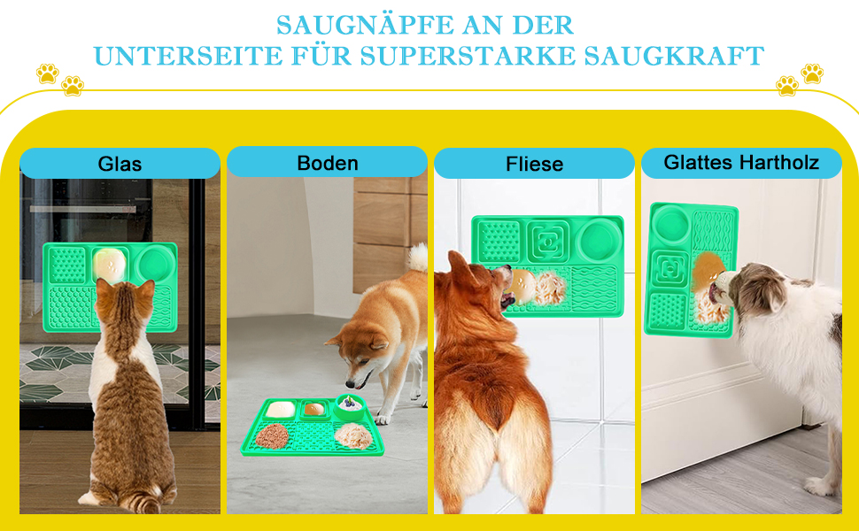 Шлека для собак Cooltto з лотком та шпателем: силіконова підстилка з присосками для миття, грумінгу та догляду за кігтями. Модель C & A