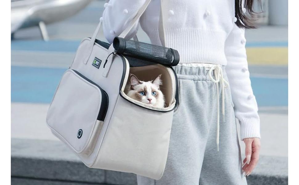 Сумка-рюкзак для собак, м'яка, дихаюча | Зручна сумка для подорожей з вентиляцією та кишенями для прогулянок з цуценям