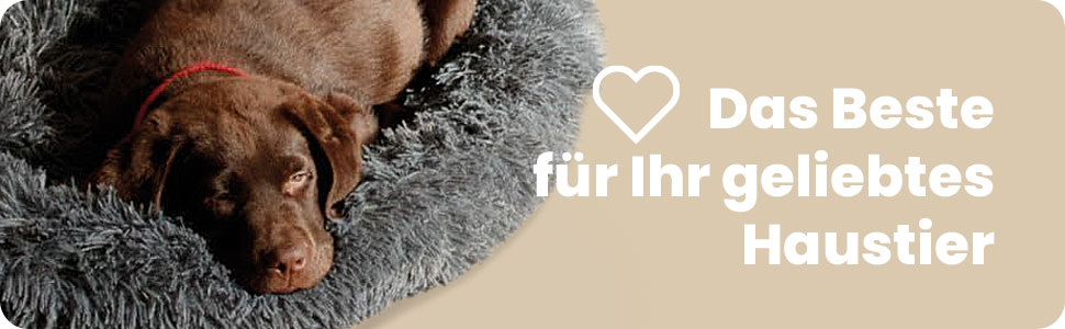 Кругле собаче ліжко для собак та котів 60 см - М'яке, пухнасте ліжко з високими бортиками - Нековзний низ - Силіконова наповнювач для комфорту та тепла - Легке у догляді - Рожеве