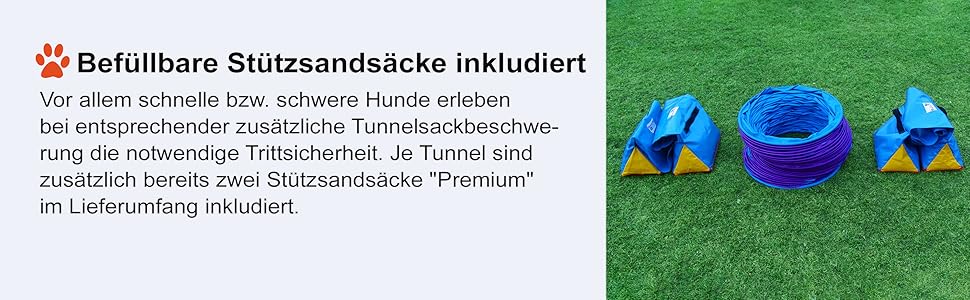 Туннель для аджиліті Callieway® для собак, діаметр 60 см, повний захват 360°, жовтий (6 м)