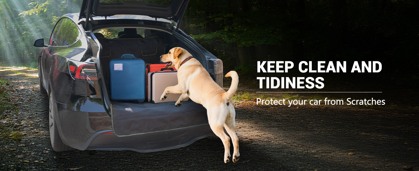 Захист для багажника автомобіля від бруду та подряпин для собак, універсальний, 185x102 см, 600D, водонепроникний, чорний