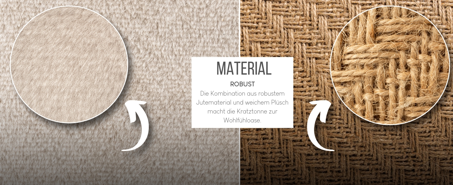 Котячий когтетоп Lionto з сизалю з іграшковим м'ячиком та плюшевим обідком, висота 50 см. Стабільний когтетоп для кошенят та дорослих котів, ідеальний догляд за кігтями та розваги, багато місць для хованнів, діаметр 36 см, висота 50 см (джут, висота 70 см)