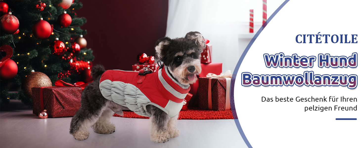 Зимовий теплий нашийник для собак CITE TOILE, великі породи, водонепроникний, з флісовою підкладкою, світловідбиваючий, XL, зелений