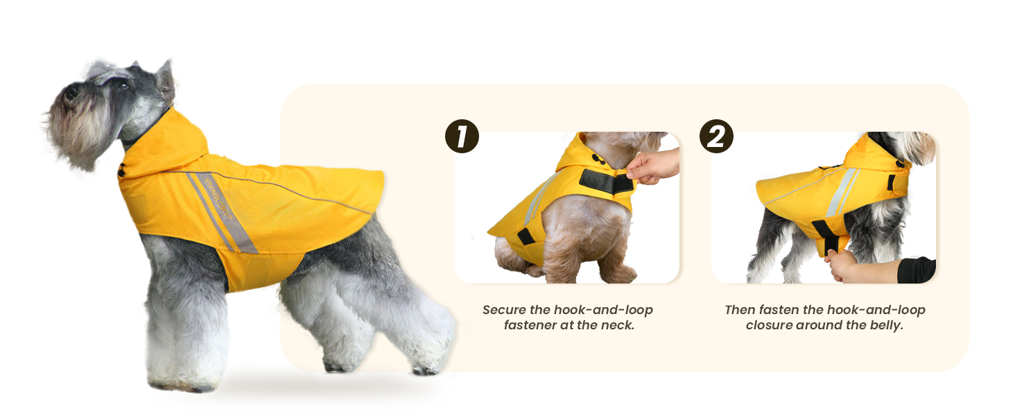 Дощовик для собак VIVAGLORY, водонепроникний, з підкладкою, для зими, XS, блакитний (обхват грудей 38.1-45.7 см)