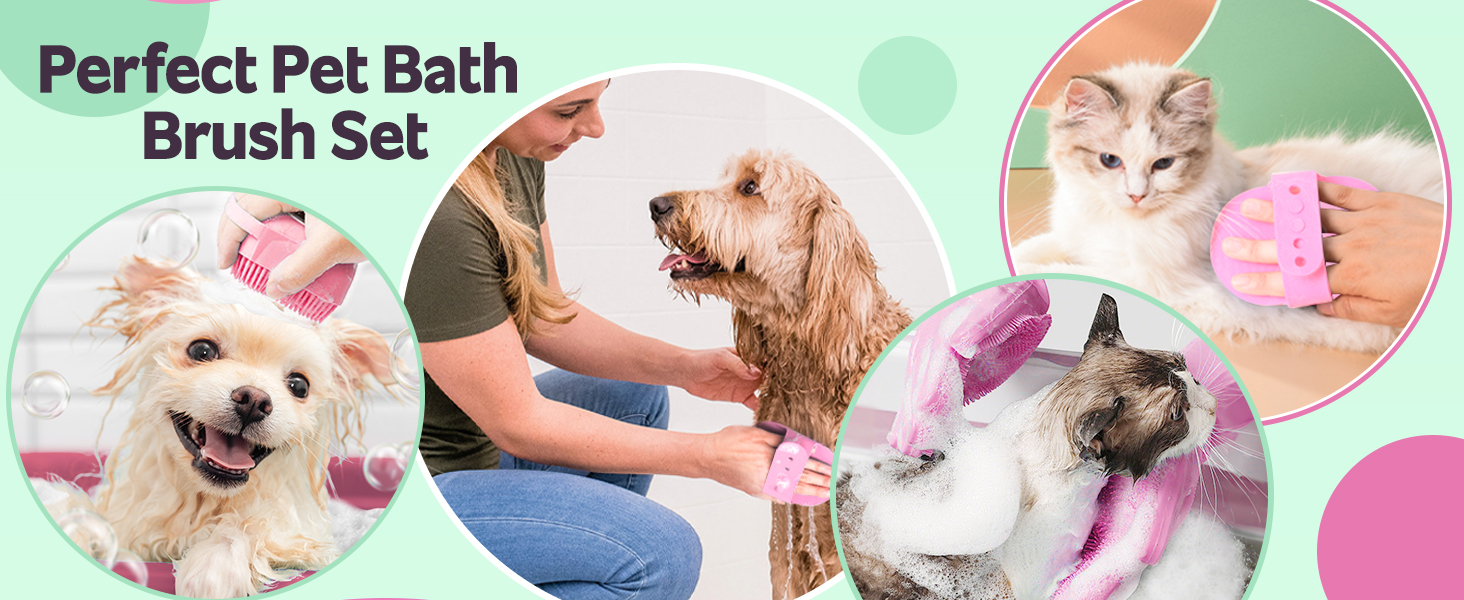 Набір для догляду за собаками та котами 13 предметів: триммер для нігтів, пилка, гребінець для видалення ковтунів, щітка для миття та скрубер для шампуню + аксесуари для догляду за шерстю