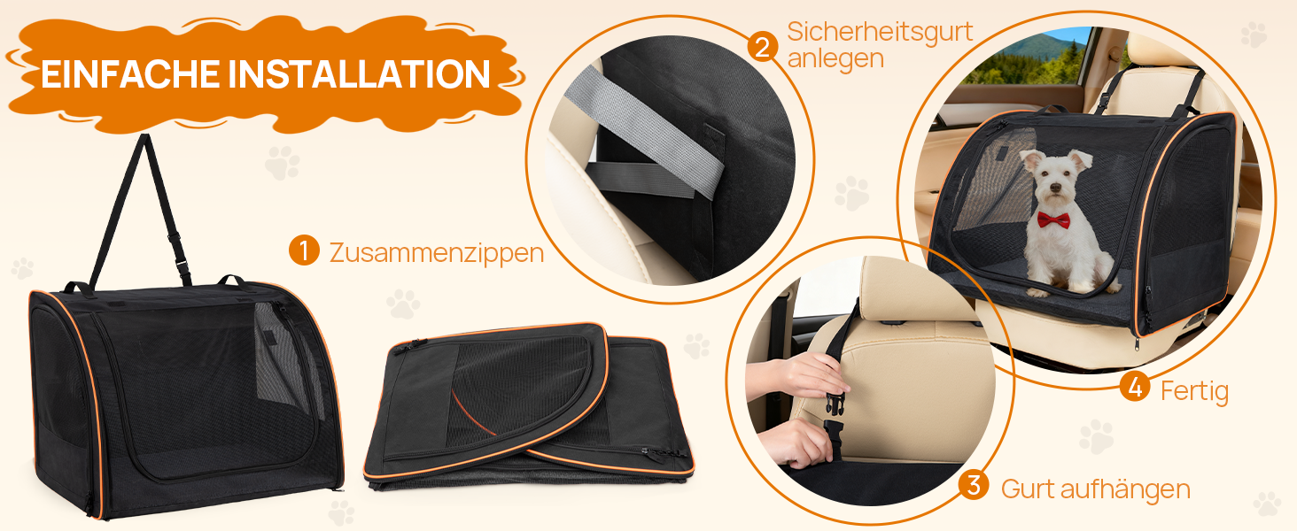 Транспортна переноска для собак та котів UNICITII, складана, до 11 кг