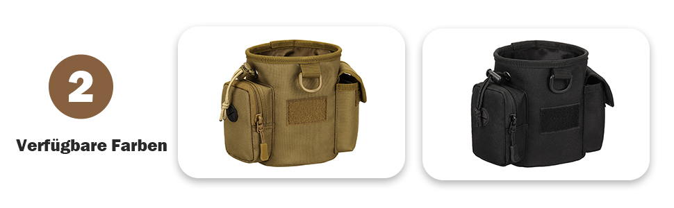 Сумка для тренування собак DONGKER, водонепроникна, з 2 кишенями, бежева