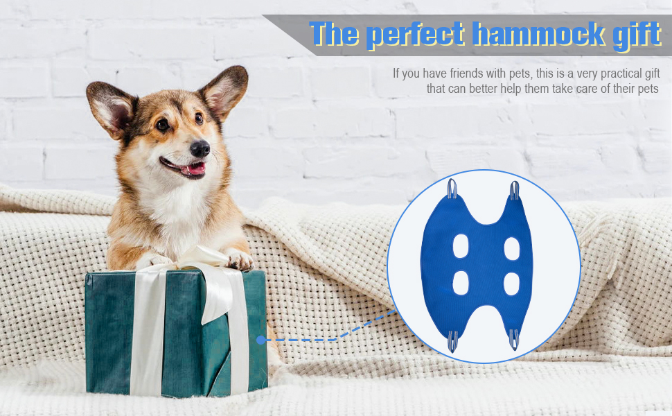 Гамак для грумінгу собак, гамак для догляду за собаками, гамак для підстригання нігтів з кусачками, гамак для грумінгу з широким ременем (Medium 16 кг, блакитний) 16 кг, блакитний (XXX-Large 63 кг, зелений, надвеликий)