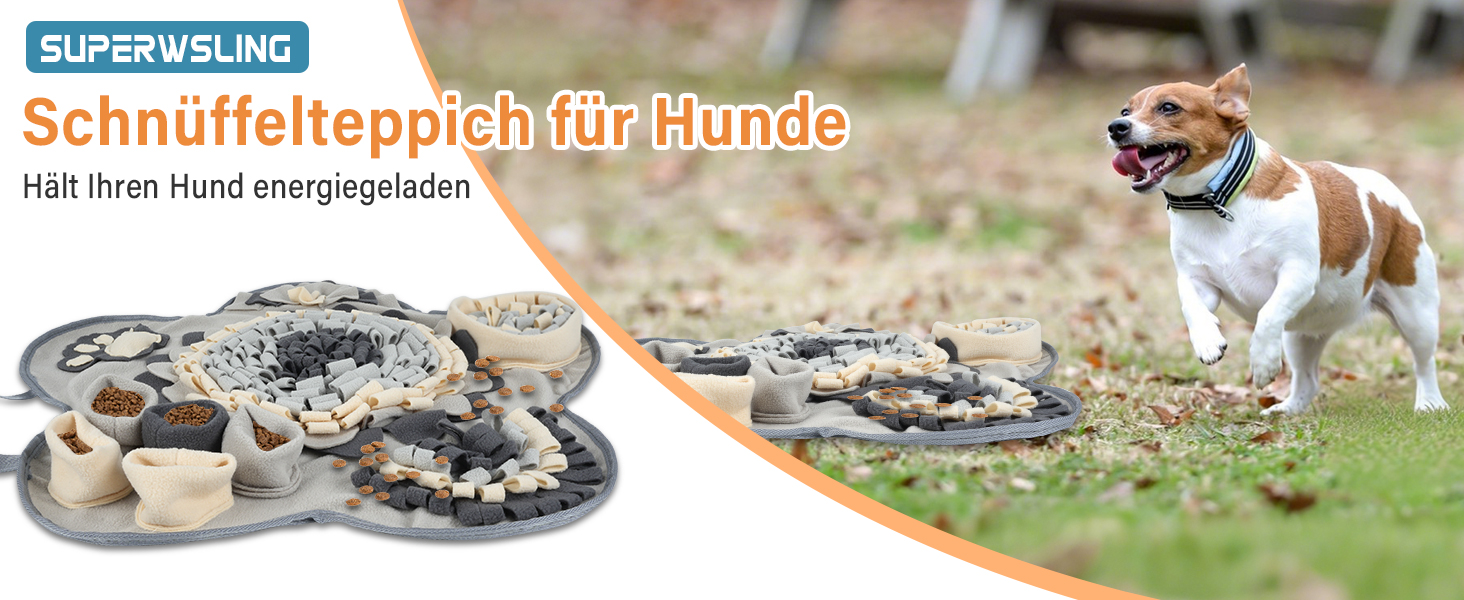 Килимок для носа собак Schnüffelteppich Grey 60*60: інтелектуальна іграшка-килимок для собак