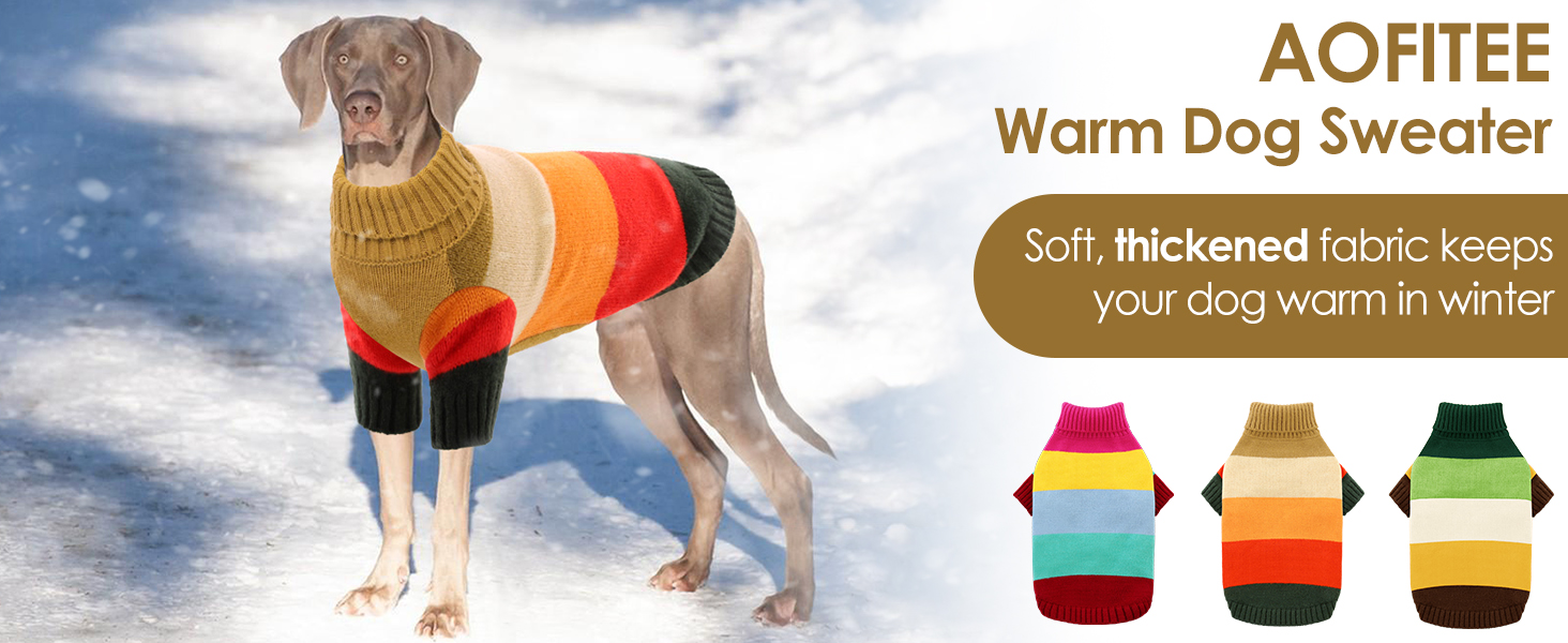 Пуловер для собак AOFITEE, теплий зимовий пуловер для маленьких собак, рожевий, розмір S