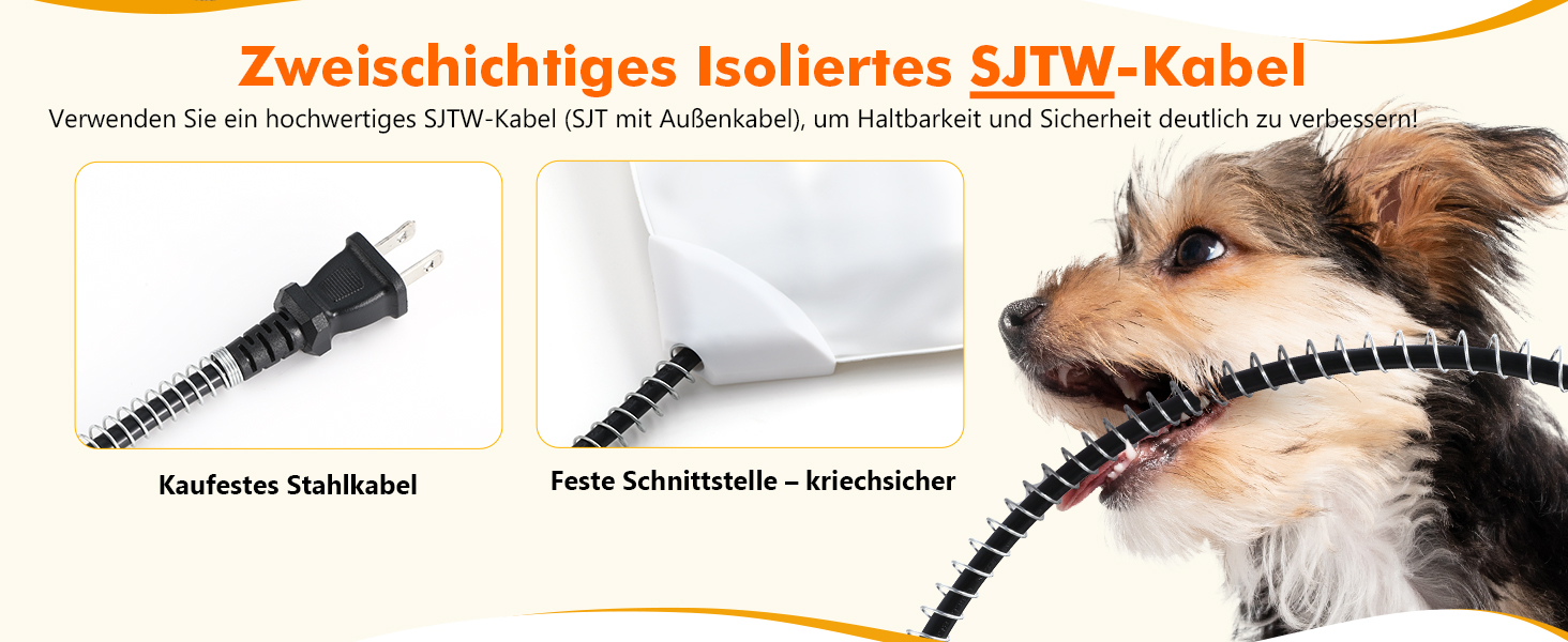 Електричний килимок для домашніх тварин Pecute - нагрівальний килимок для собак і котів з постійною температурою (M, 40x50 см)