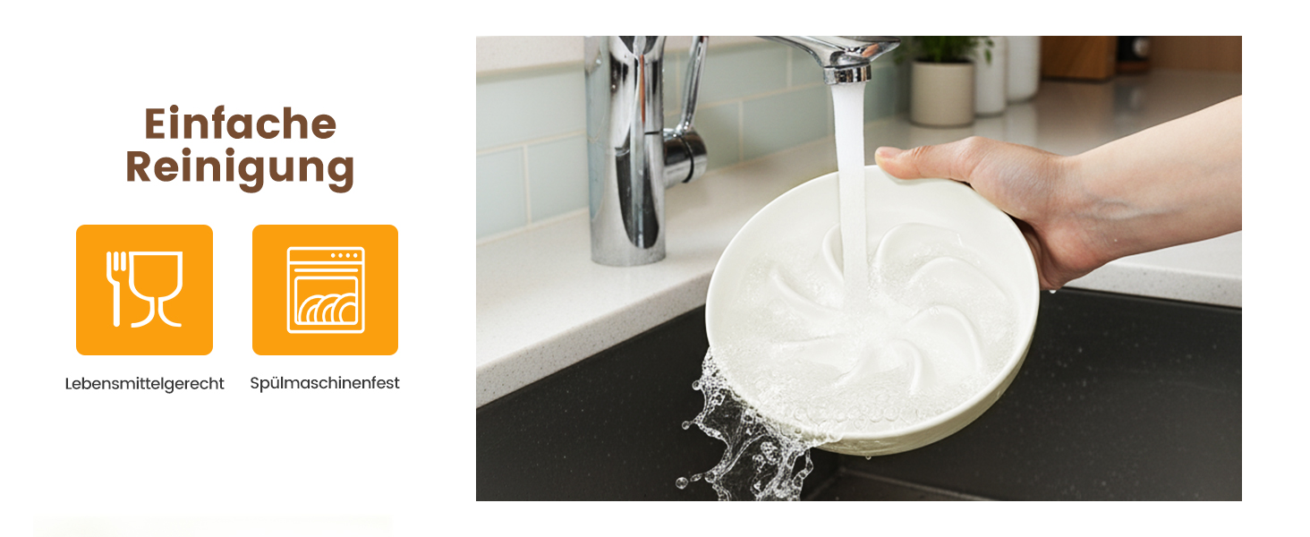 PETTOM Миска для котів протиковзаюча, піднята, керамічна, для повільного годування, біла. Підходить для котів та маленьких собак.