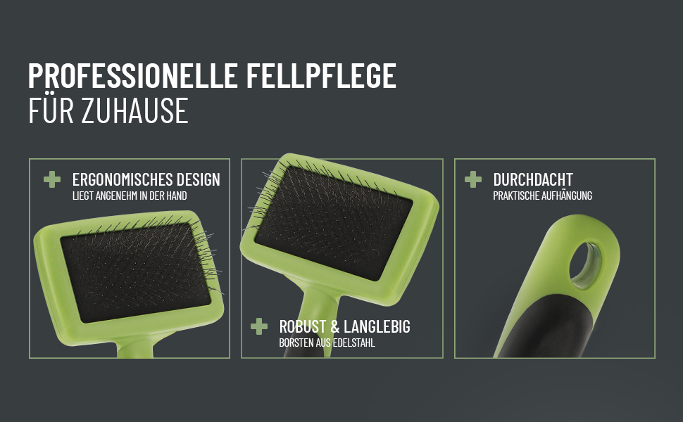 Щітка для собак та котів ReaVET, знімає підшерсток та ковтуни, для великих та середніх порід, (L/M)