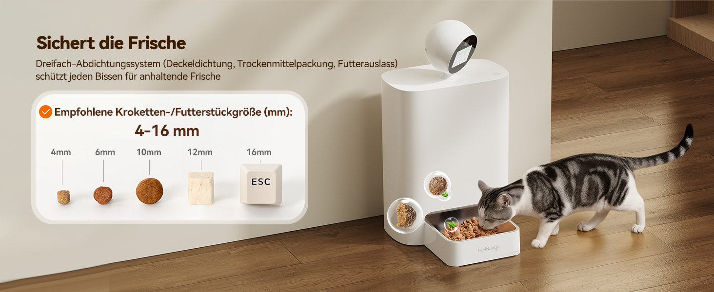 Автоматичний кормушка для котів FEELNEEDY з додатком
