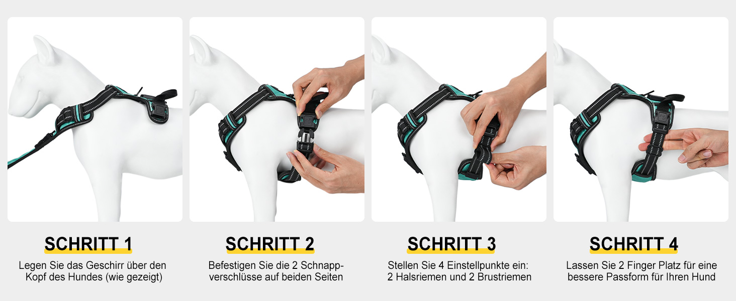 Світловідбиваючий нашийник для собак Joytale з LED, для середніх собак, без натягування, з ручкою, регульований, для нічних прогулянок, зелений, розмір M (1 шт.)