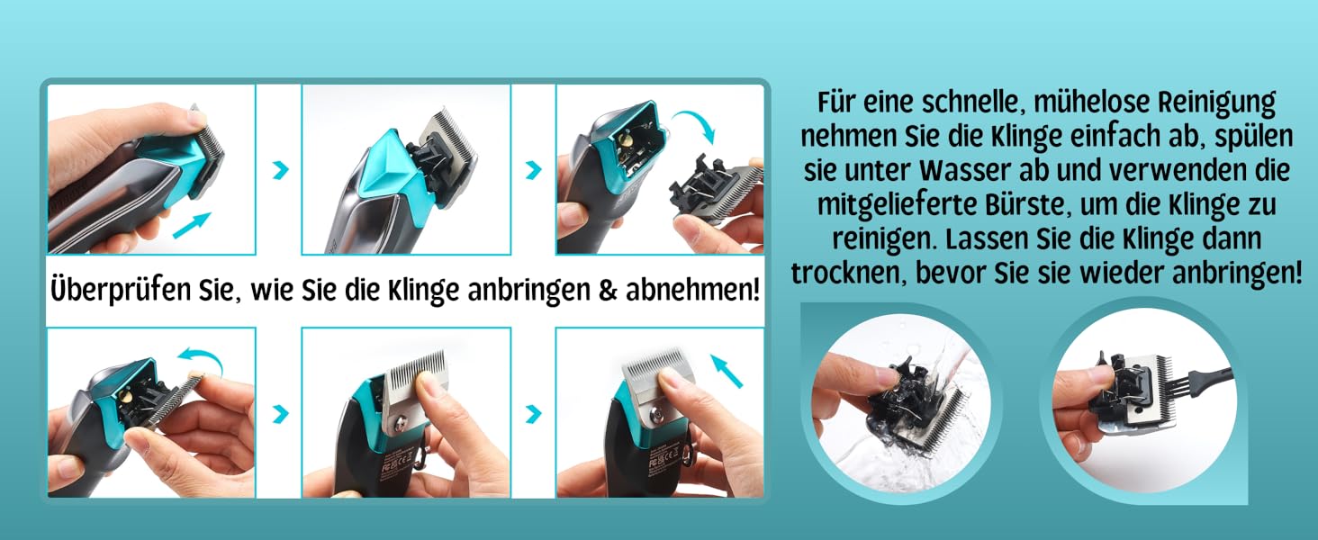 Професійна машинка для стрижки собак та котів BarberBoss QR-9088, бездротова, для густого хутра, комплект