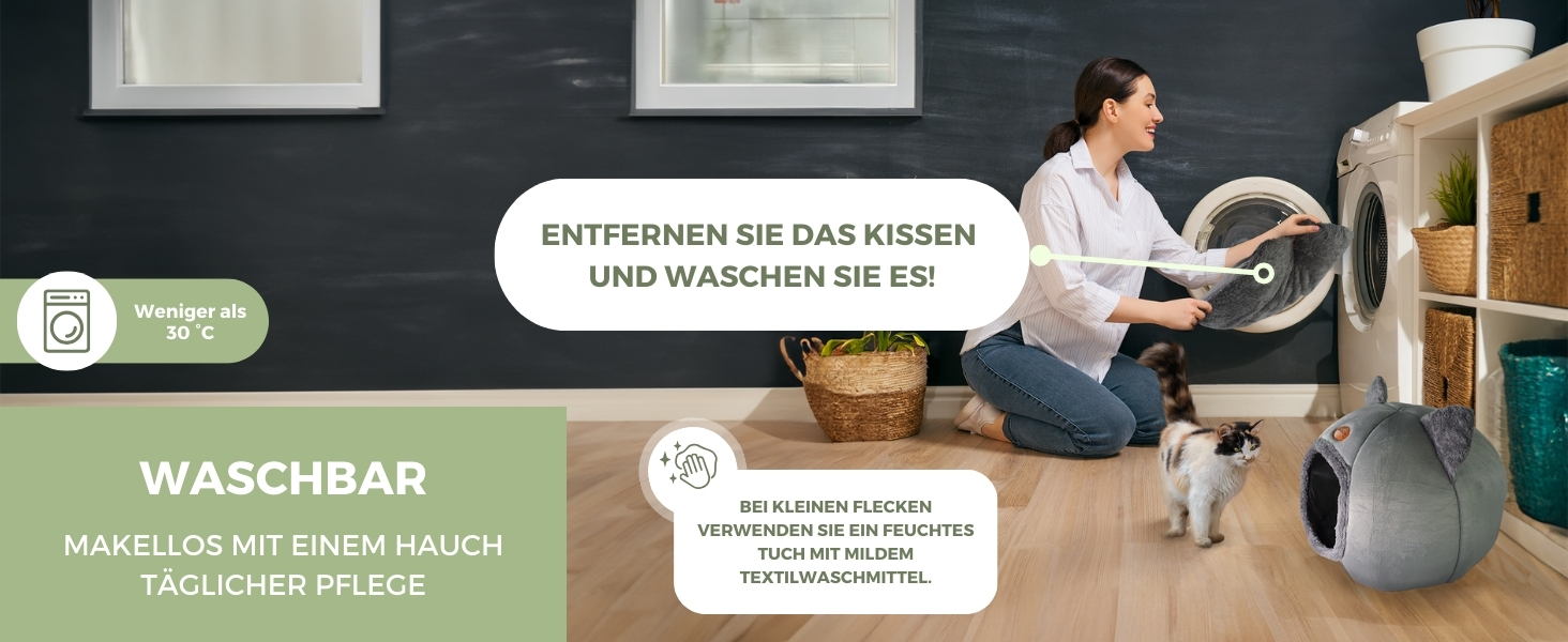 Кішкам - затишок: лежанка-гніздо Mobiclinic® Pets, сучасний дизайн, легко прати, зручне крісло