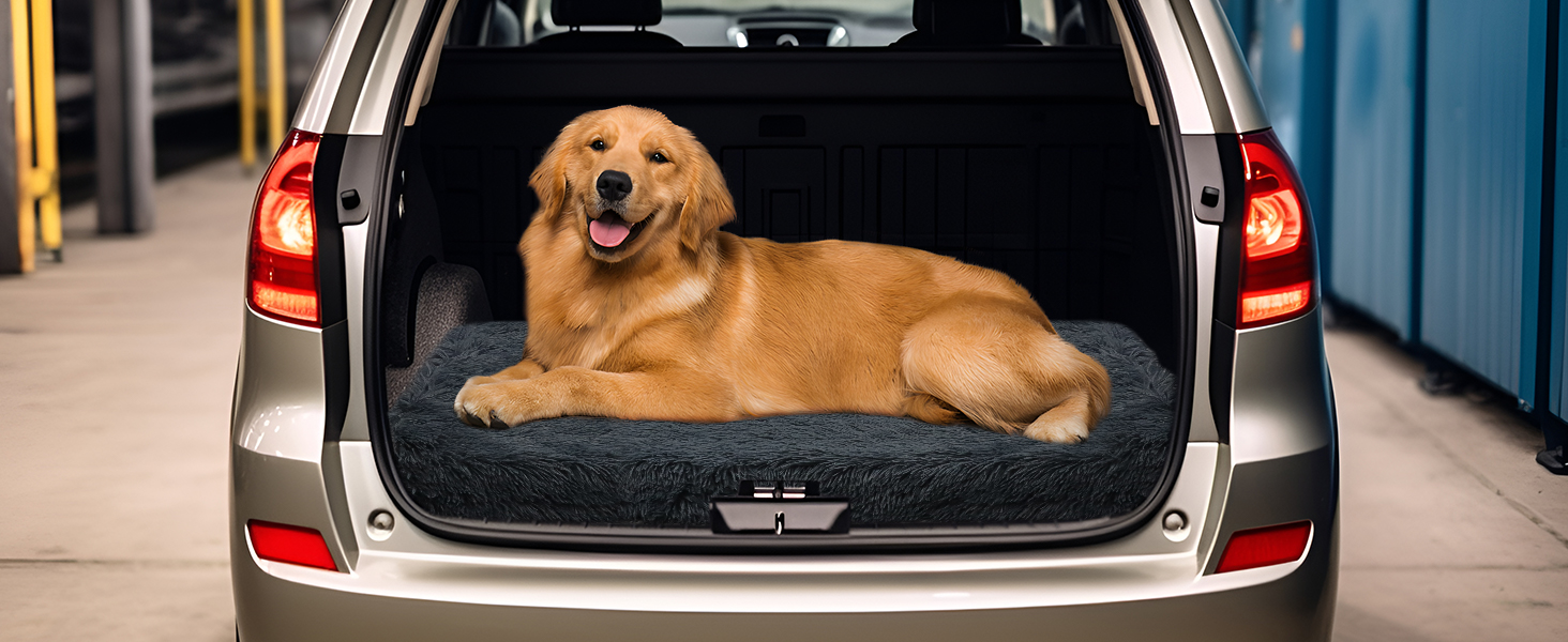 М'яке ортопедичне ліжко для собак DONWEI, килимок для собак, миється, знімний чохол, неслизька підстилка для лежанки, 75x50x6 см, сірий колір Ombré Grey (XL - 100 см, темно-сірий - 100 см)