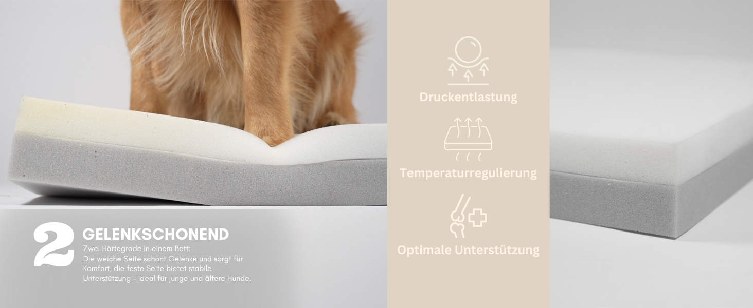 Килимок для собак середніх порід 100x65x9 см, м'який, миючий, бежевий