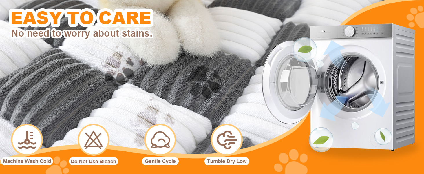 Чохли для дивану LiveGo для домашніх тварин, м'який килимок для собак, захист меблів від шерсті, 75x75x13 см, блакитно-сірий