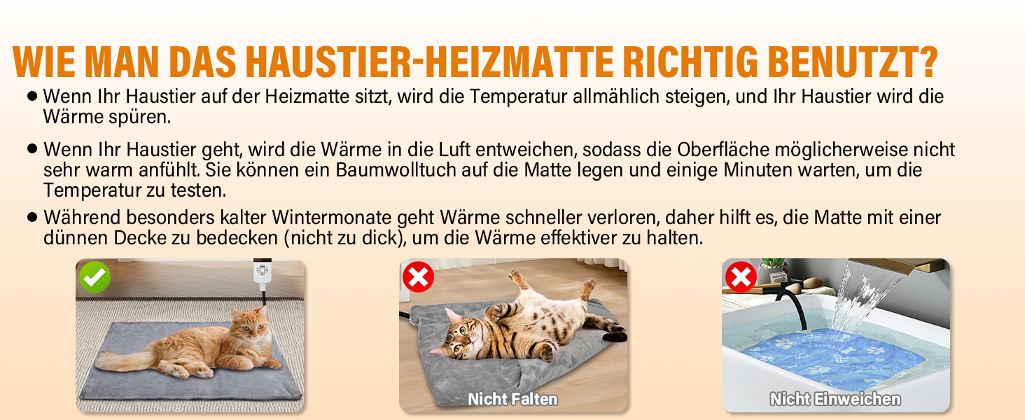 Електрична грілка для котів та собак 45x45 см, 9 рівнів нагріву, таймер 12 годин, з автовимкненням, фланелевий чохол, можна прати