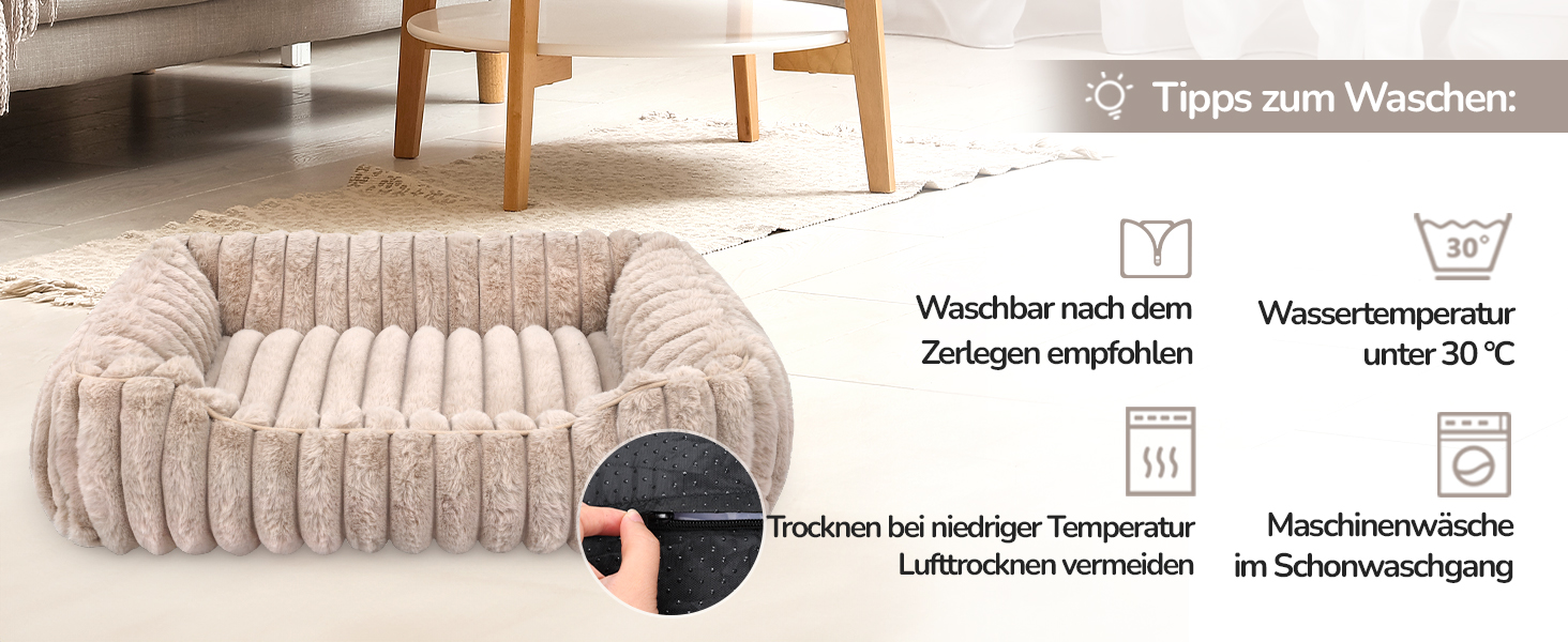 Килимок для котів, Кругле ліжко для кота, Домашнє ліжко для тварин, Ліжко для маленьких собак, Практичний, М'який, З неслизьким дном, Утеплене (50 x 50 см, 60 x 60 x 18 см, Коричневий)