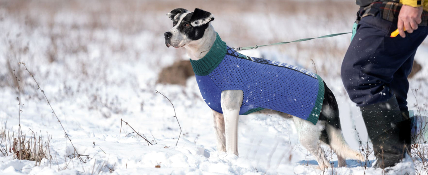 Пуловер для собак Katzinst з коміром-стойкою, зелений, 3XL XXXL. Легкий та теплий пуловер для великих собак, без рукавів, зимовий одяг для собак