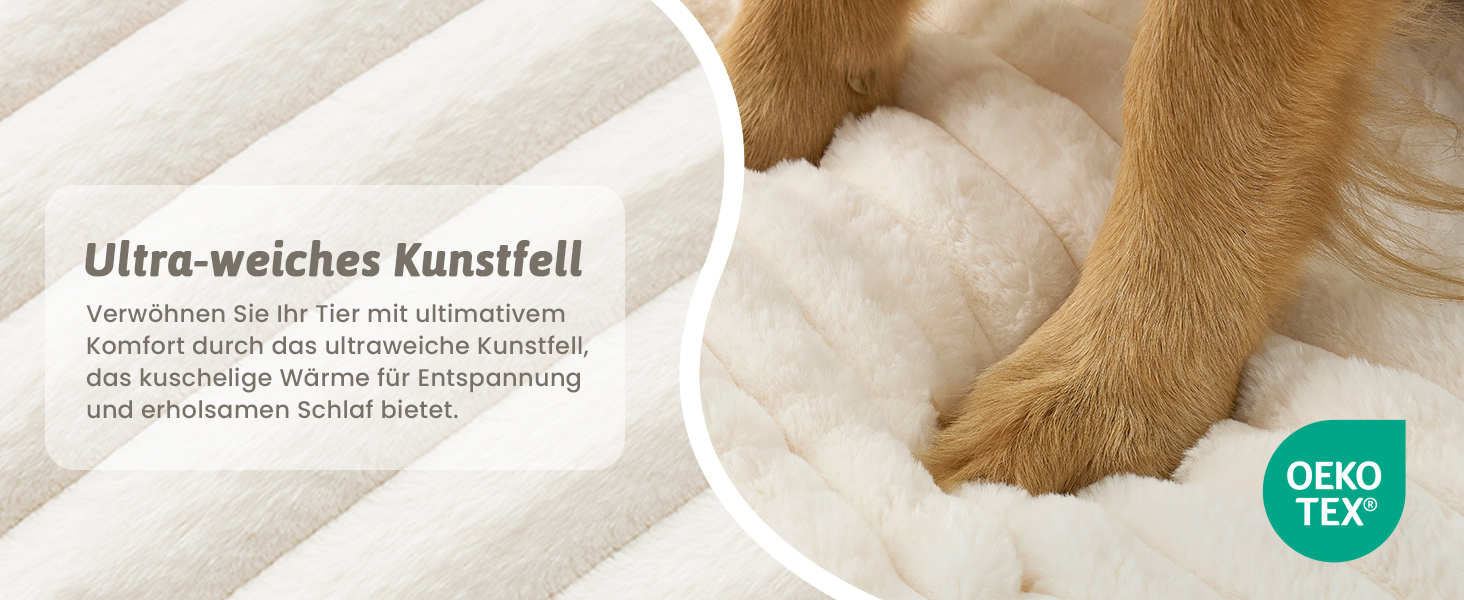 Ортопедичне ліжко для собак XL з штучного хутра, 110x80x17 см, сіре. Знімне, миється, водонепроникне, антиковзаюче.