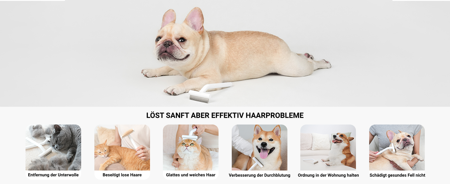 Гребінець для котів Kurzhaar від Aumuca: видаляє відмерле волосся без травм